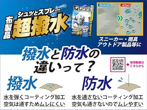 超撥水コーティング剤 布製品用 2