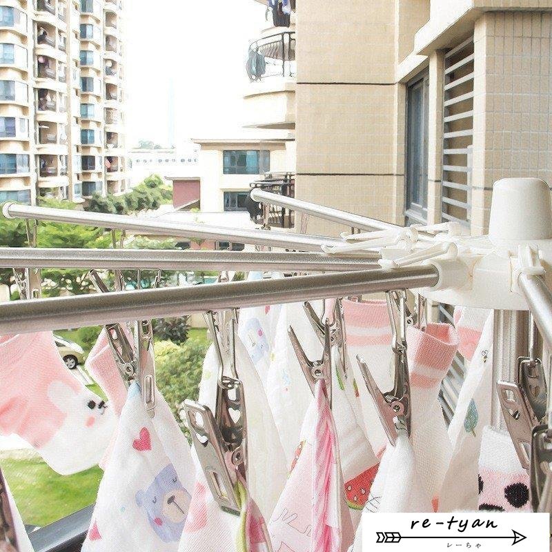 3段式 洗濯物干し 9