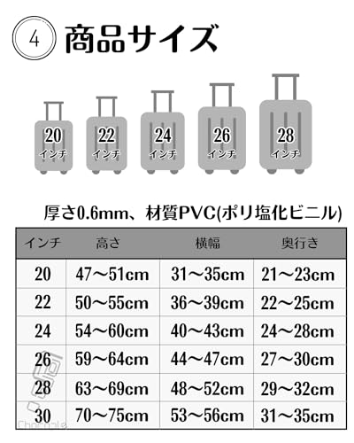 スーツケースカバー  6