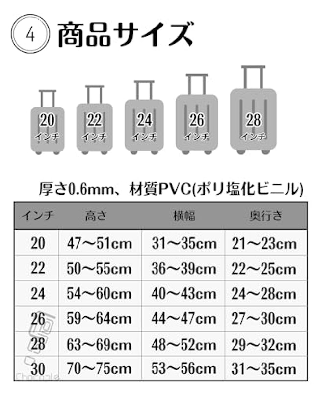 スーツケースカバー 6