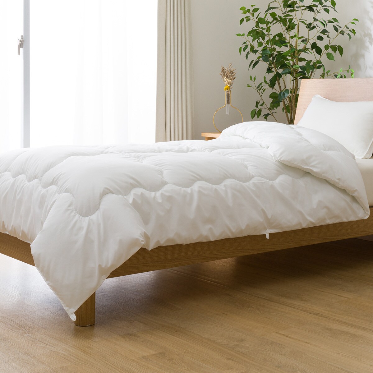 ニトリ　2枚合わせ羽毛かけ布団　肌掛けふとんのみ カバー付　セミダブル ニトリ 2枚合わせ羽毛かけ布団 肌掛けふとんのみ カバー付 セミダブル