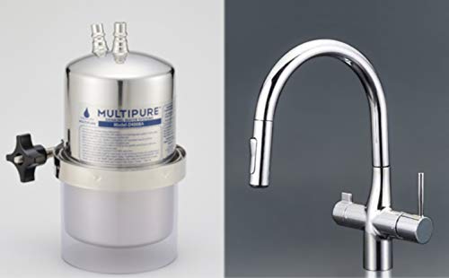 ビルドイン浄水器、業務用、家庭用 ビルトイン型なのでシンク回りスッキリ グースネックスタイルの浄水器