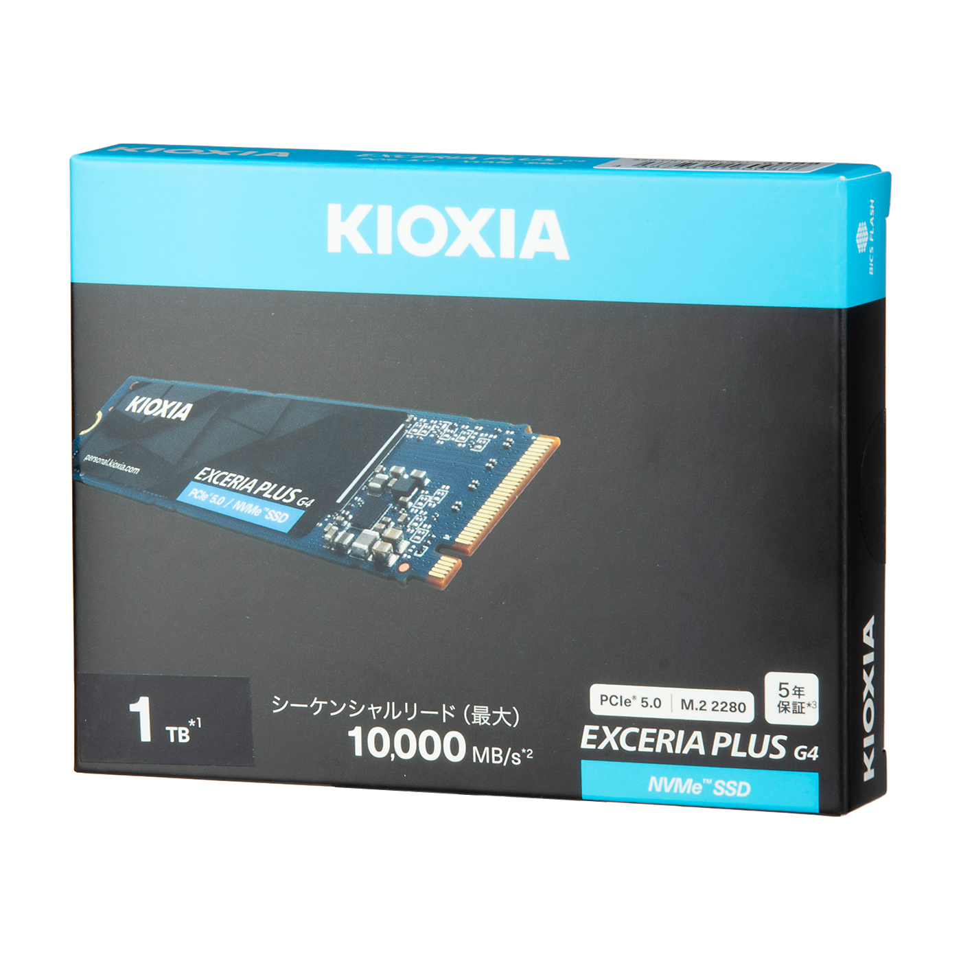 キオクシア KIOXIA EXCERIA PLUS G4 SSD-CK1.0N5PLG4Jを検証レビュー