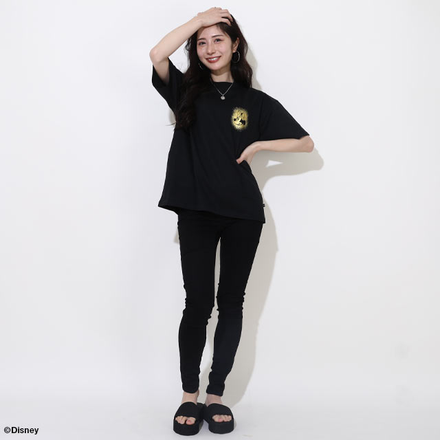 BABYDOLL 親子お揃い ディズニー 箔キャラクターTシャツ 4