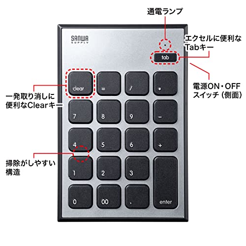 Mac用Bluetoothテンキー 3