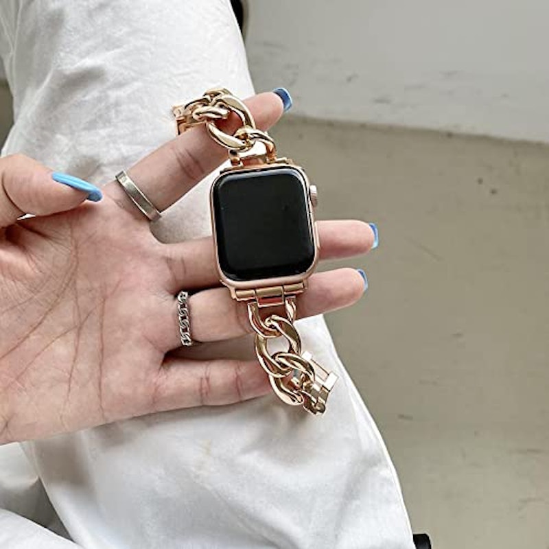 ステンレス製チェーンのアップルウォッチバンド 8