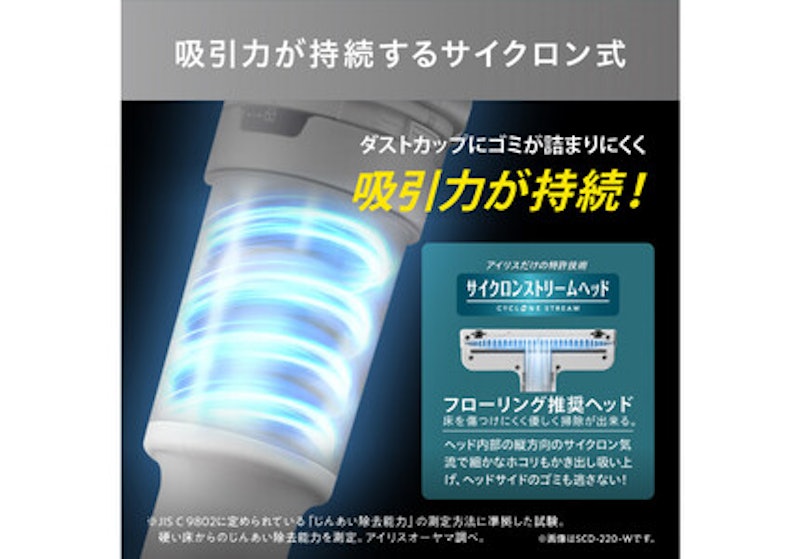 アイリスオーヤマ サイクロンスティッククリーナー 4