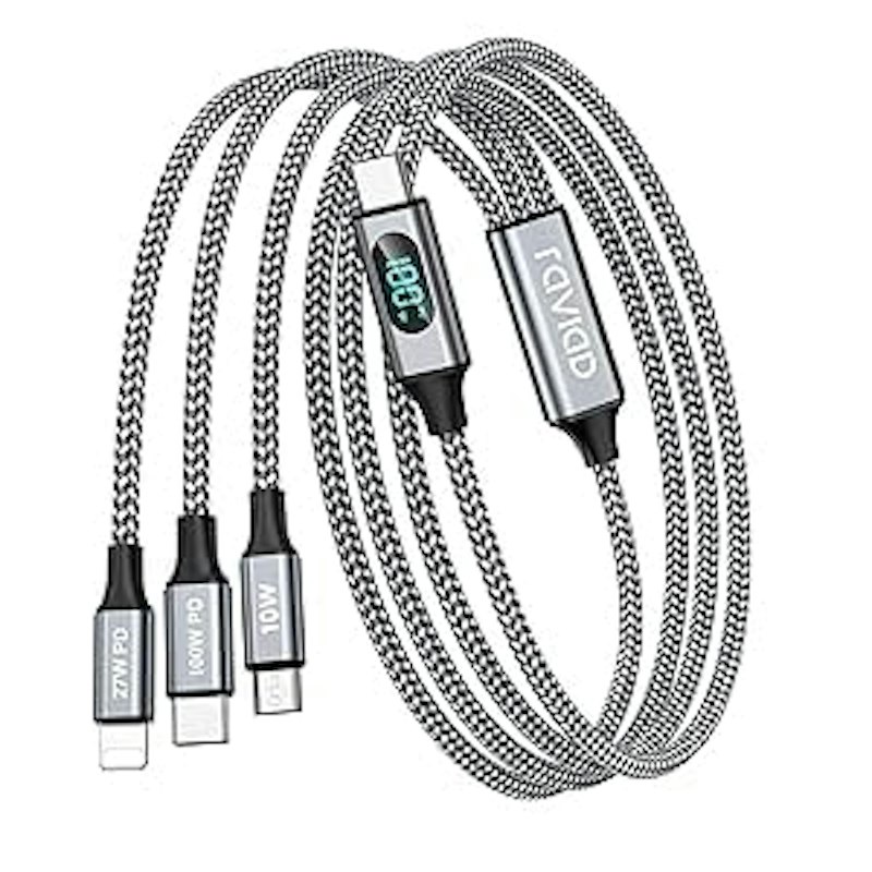 100W 充電ケーブル 3in1 マルチケーブル 1
