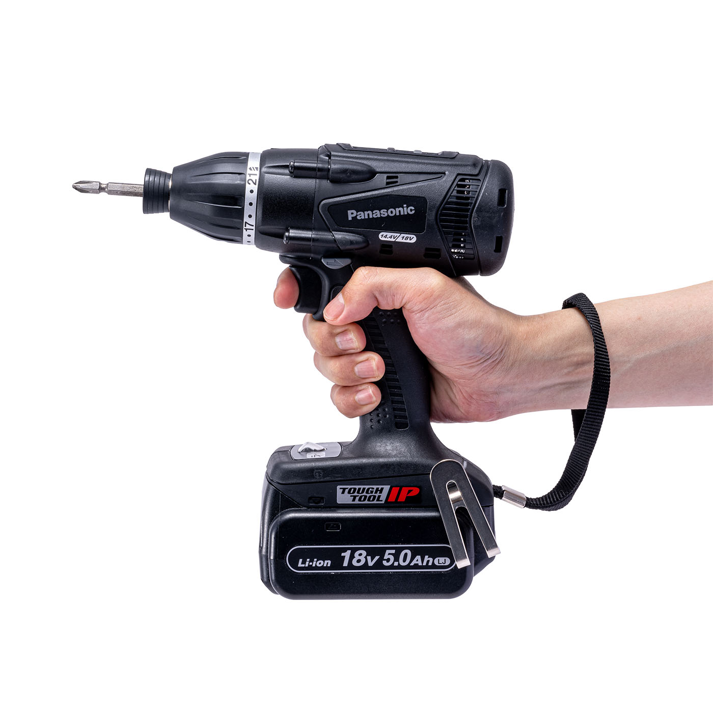 Panasonic パナソニック インパクトドライバー 14.4V ライトセット 中古 パナソニック(Panasonic) インパクトドライバー 充電式 マルチインパクト 14.4V グレー EZ7548LS2S-H