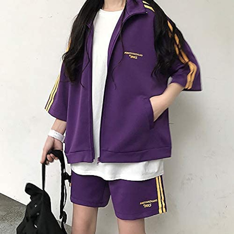 春夏 五分袖 ジャージ 上下セット 2