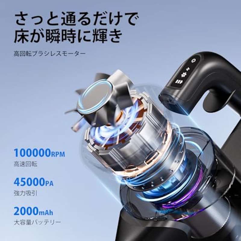 YIEEC コードレス掃除機 2