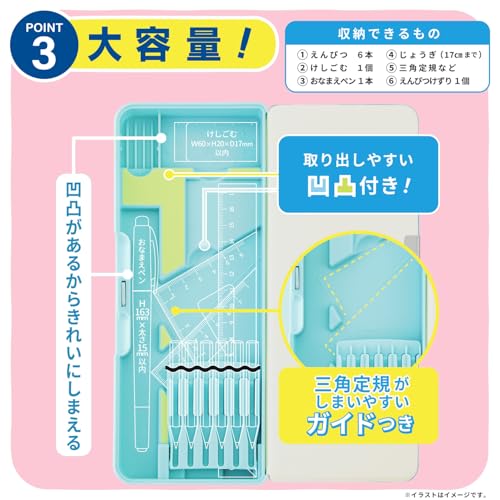 片面開きふでばこ ファンシータイム 5