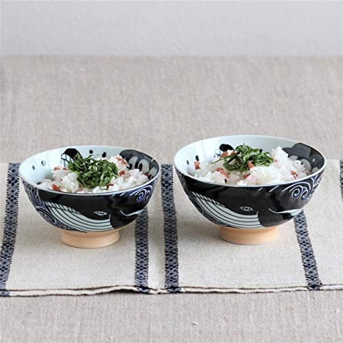 美濃焼 白波くじら 茶碗 3