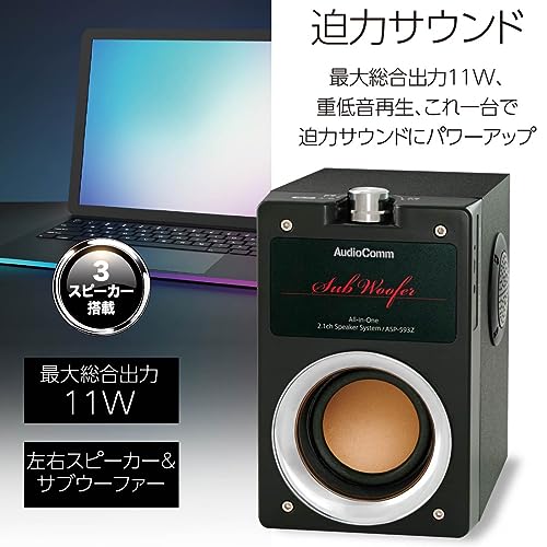 一体型2.1chスピーカーシステム 6