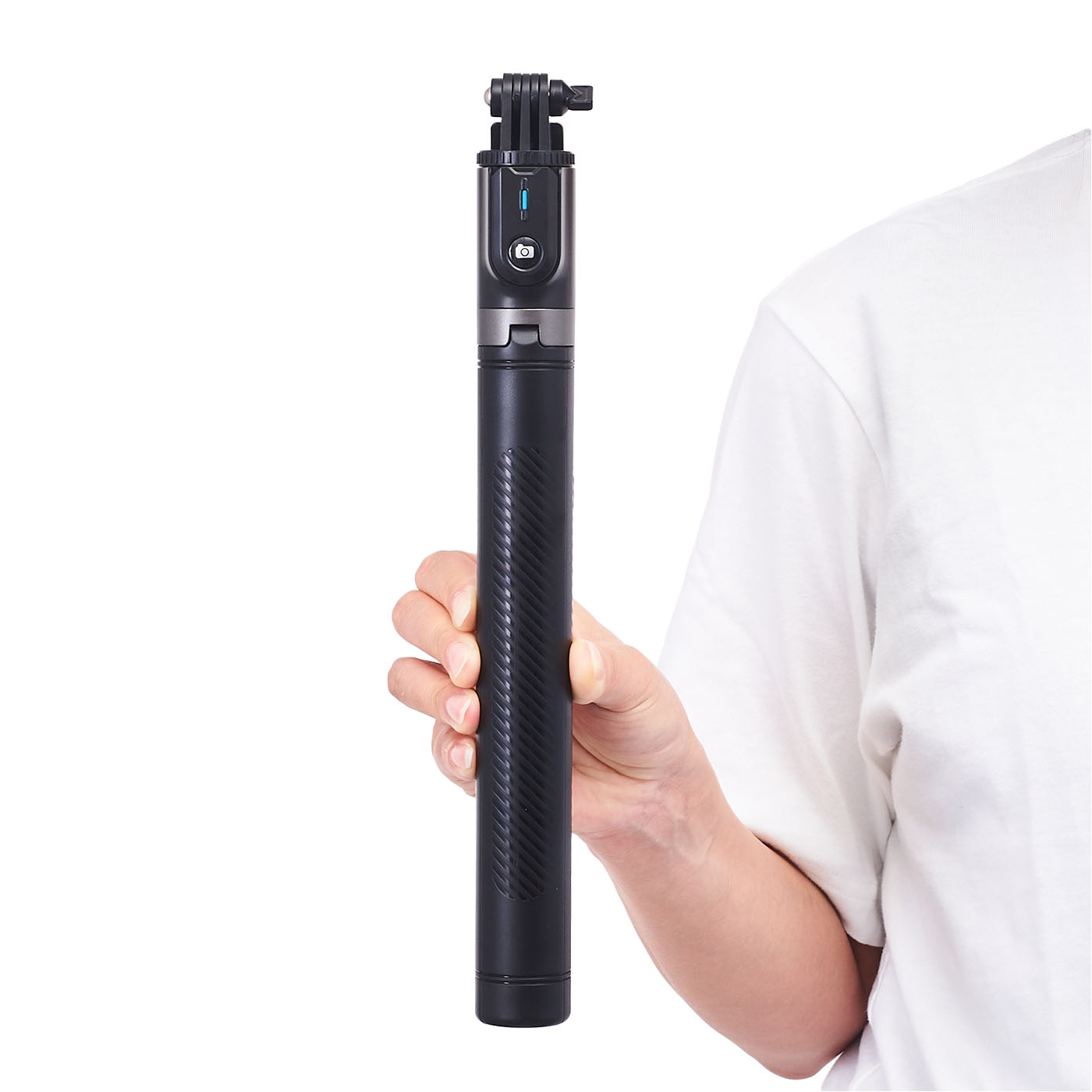 2.7mの長さで軽量な炭素繊維製の自撮り棒 - 180度回転・7段伸縮 2.7mの長さで軽量な炭素繊維製の自撮り棒 - 180