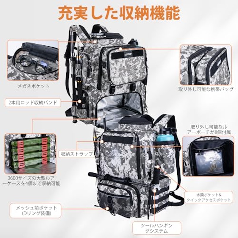 フィッシングリュック 3
