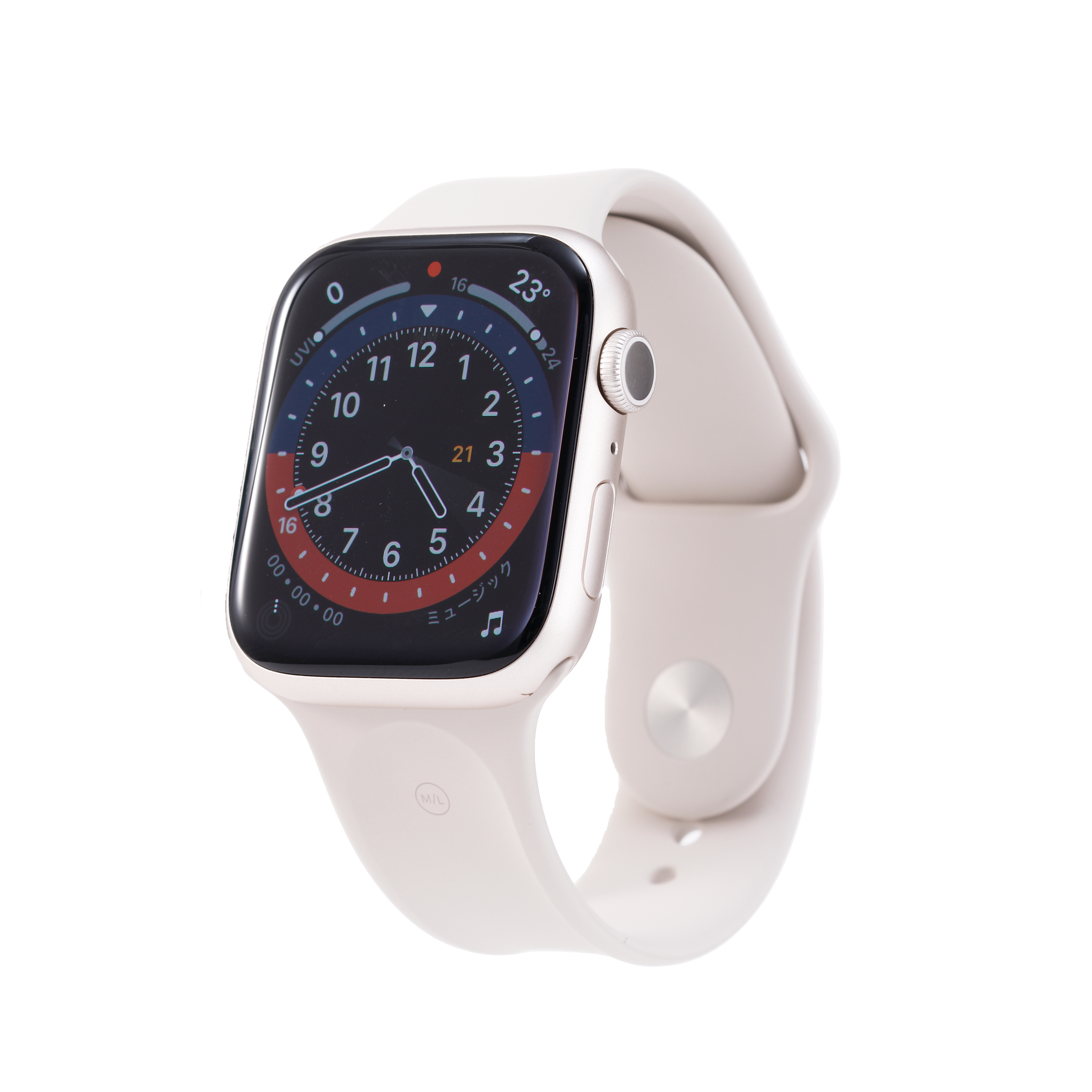 Apple Watch 7 45 m m GPSモデル ミッドナイトカラー - 腕時計(デジタル)