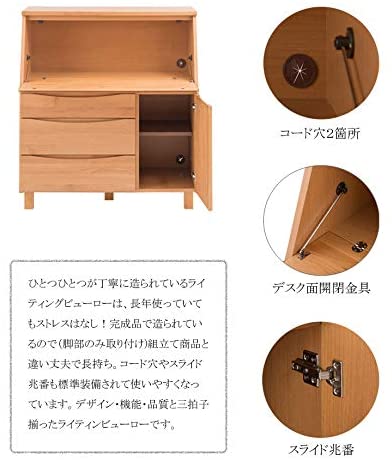 ライティングビューローのご紹介です！ イタリア製 ライティングビューロー 茶｜Writing Bureau - Walnut
