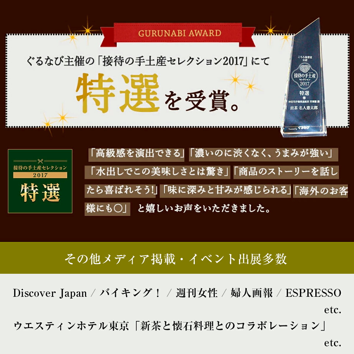名人憲太郎 煎茶ほうじ茶セット 桐箱入り 6