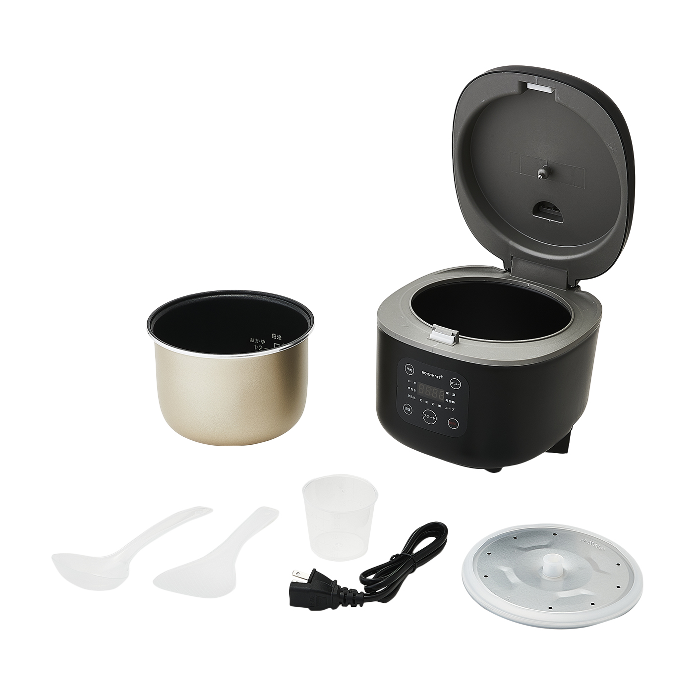 ダイヤモンドヘッド ROOMMATE コンパクト炊飯器 OKOMEDAKI RK-204H-BKを検証レビュー！炊飯器の選び方も紹介 5