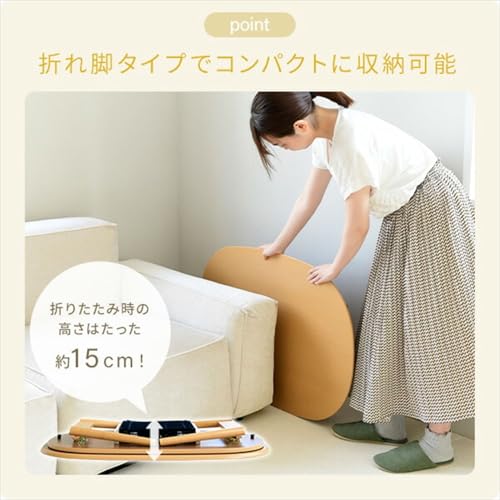 折れ脚リビングテーブルこたつ 4