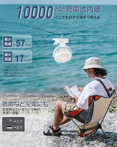 結婚祝い 2023年 デスクファンポータブルUSB 4は、LEDリングライトで軽量 空調・季節家電