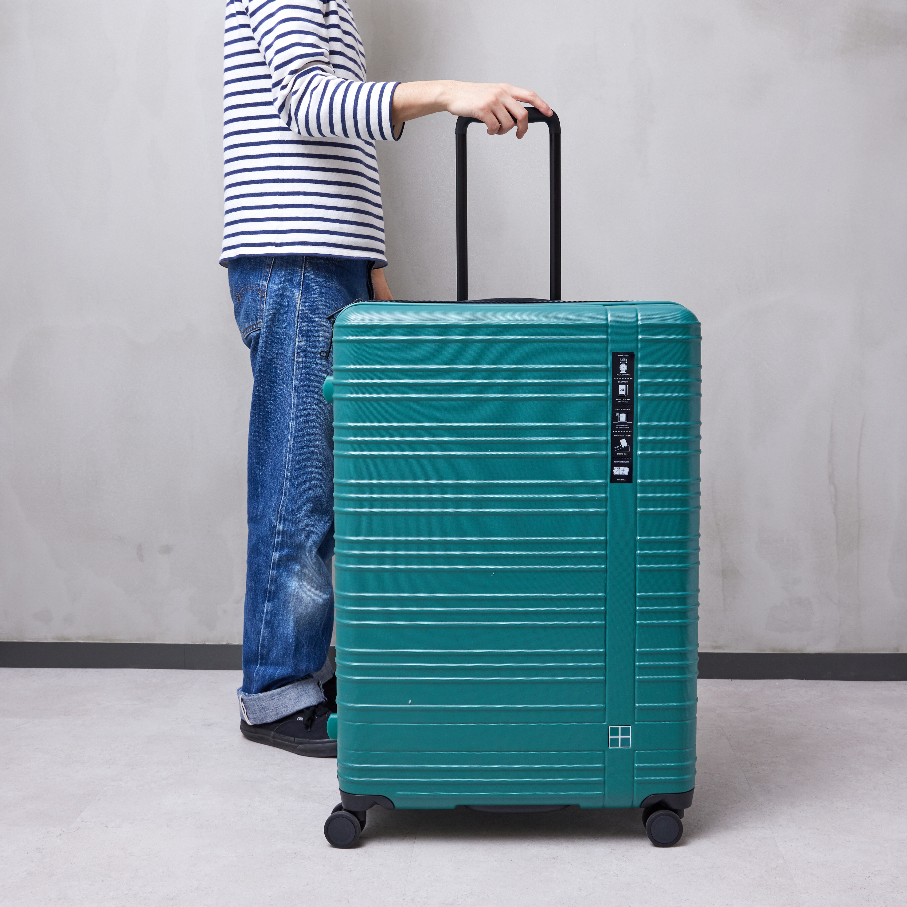 hands+ スーツケース カラーシリーズ ジップをレビュー