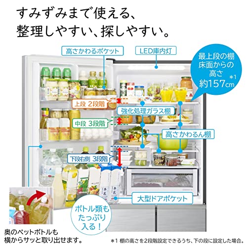 5ドア冷蔵庫  7
