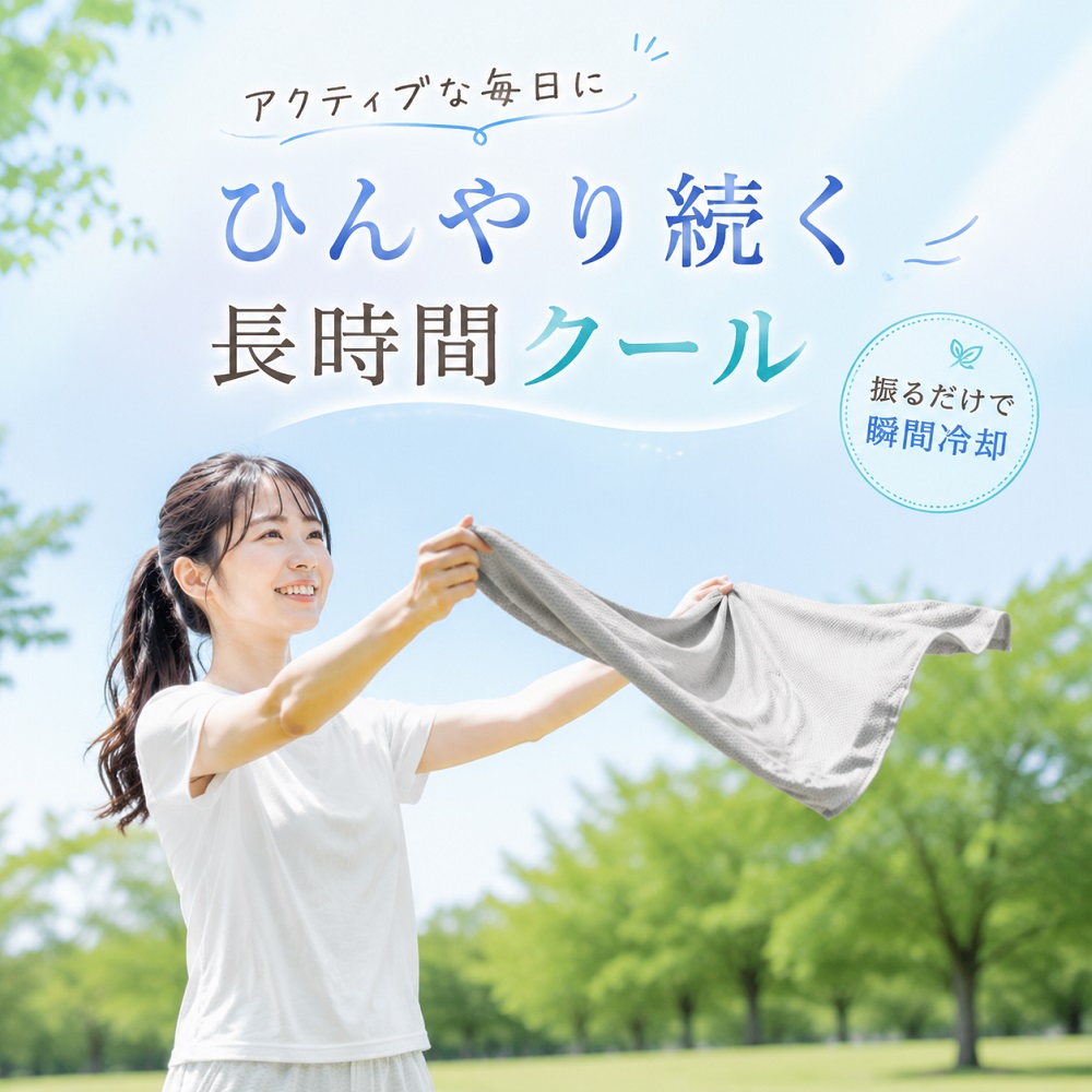 冷感ポンチョ 3