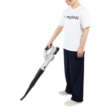 約1.3kgのバッテリー式。長いノズルで立ったまま掃ける
