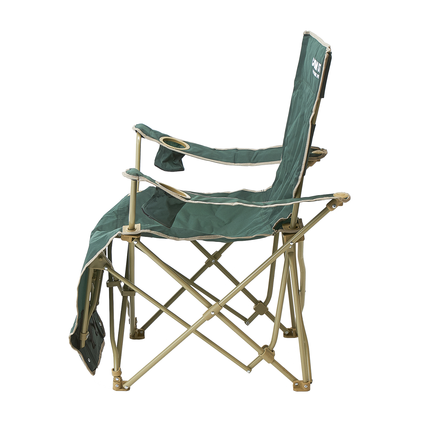 キャプテンスタッグ　リクライニングチェア　美品 キャプテンスタッグ CS リクライニングラウンジチェア グリーン