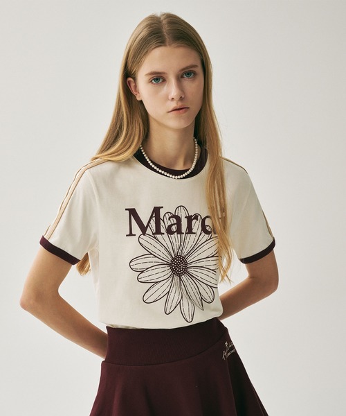 SLIM RINGER TSHIRT FLOWERMARDI 1