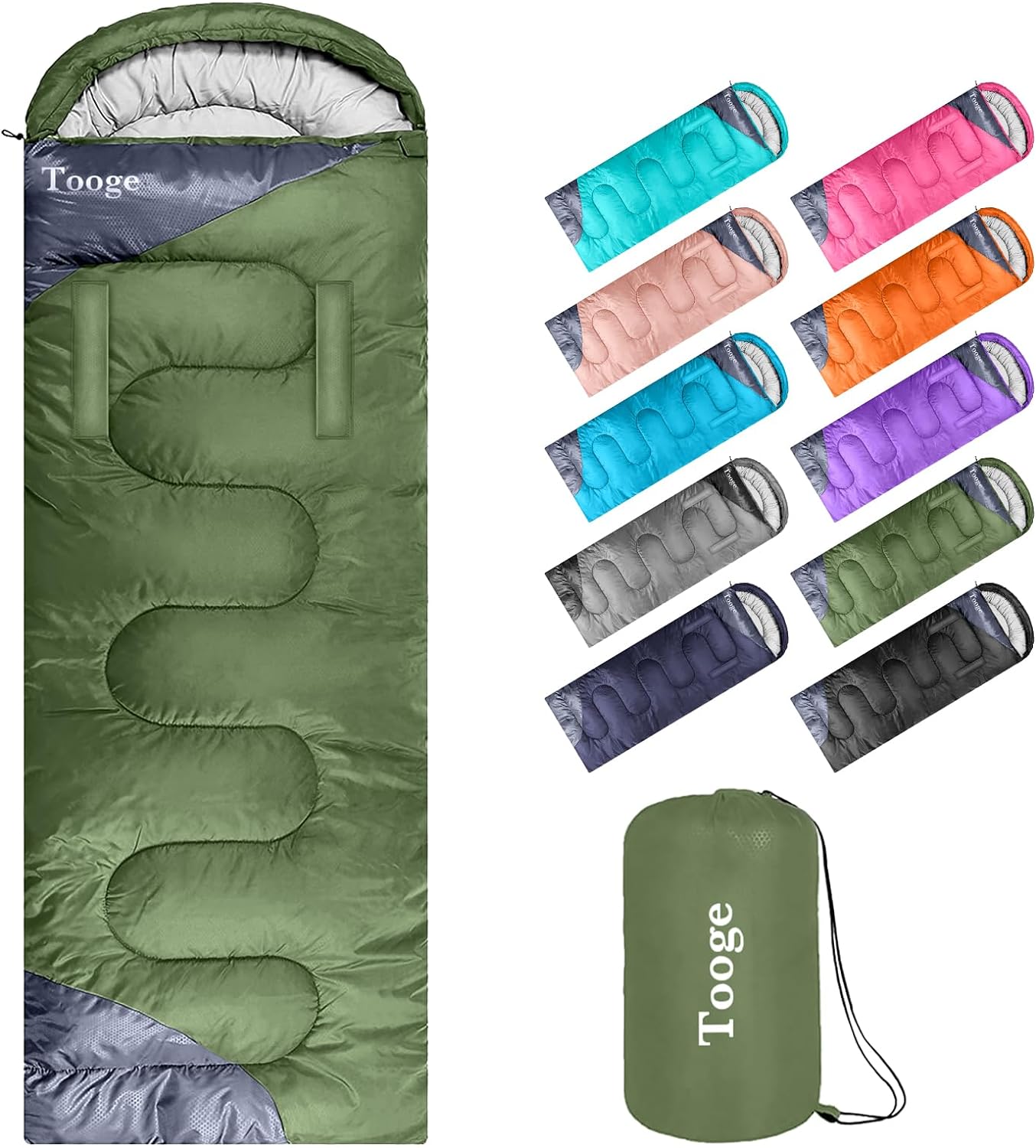 寝袋　ダウン　シュラフ 冬 耐寒-30度 羽毛90%　グリーン 寝袋 ダウン シュラフ 冬 耐寒-30度 羽毛90% グリーン 冬用寝袋