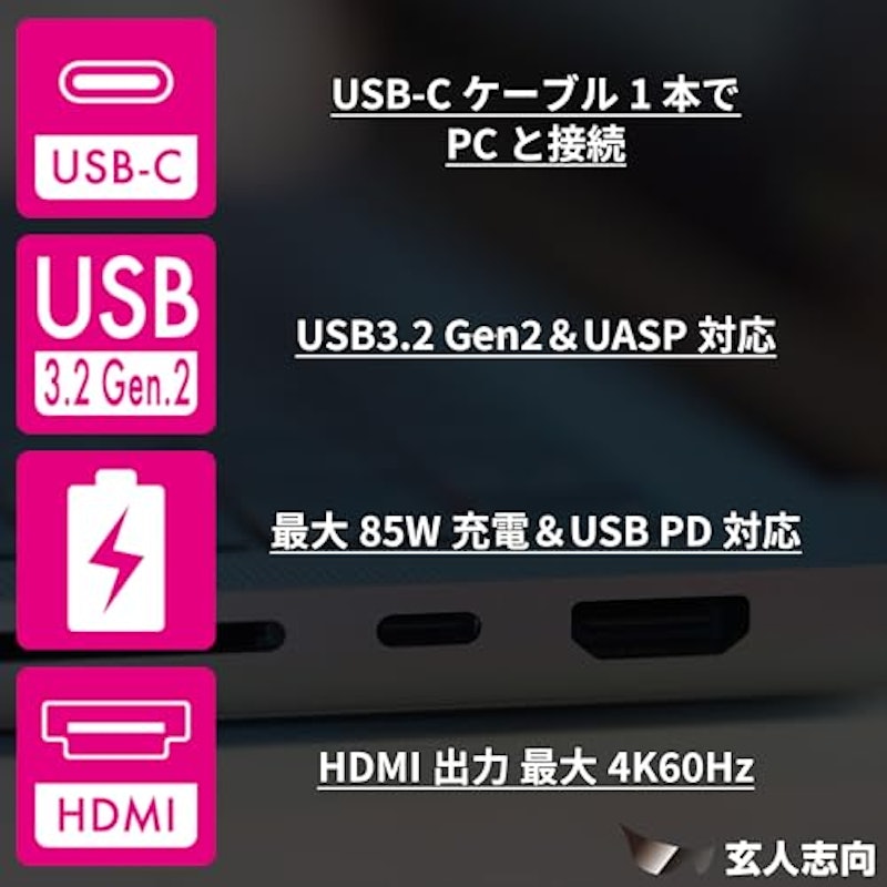 M.2 NVMe SSDケース 4