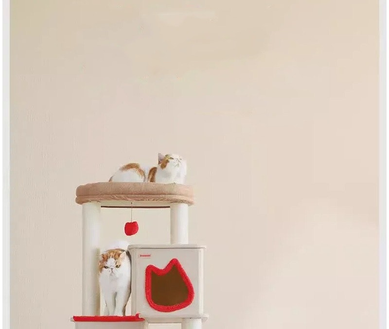 一体型大型猫タワー&キャッチハウス 5