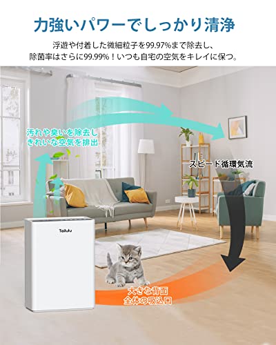 【2台セット‼️】Tailulu HQZZ-260 35～50畳対応 02 Tailulu HQZZ-260 Air Purifier for Large Room Home Up to to