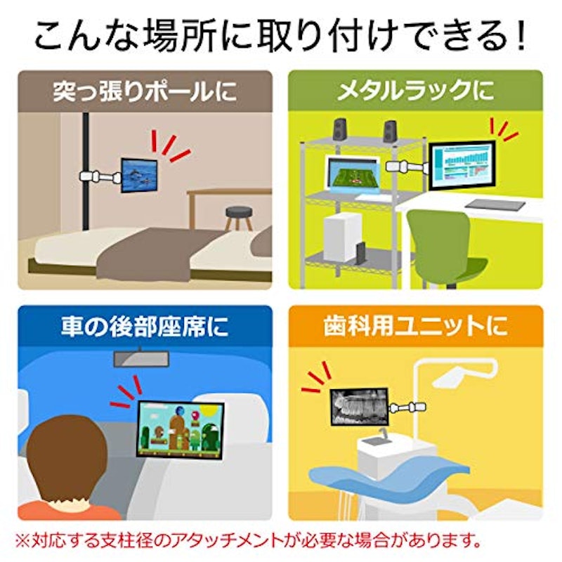 支柱取り付け液晶モニタアーム 5