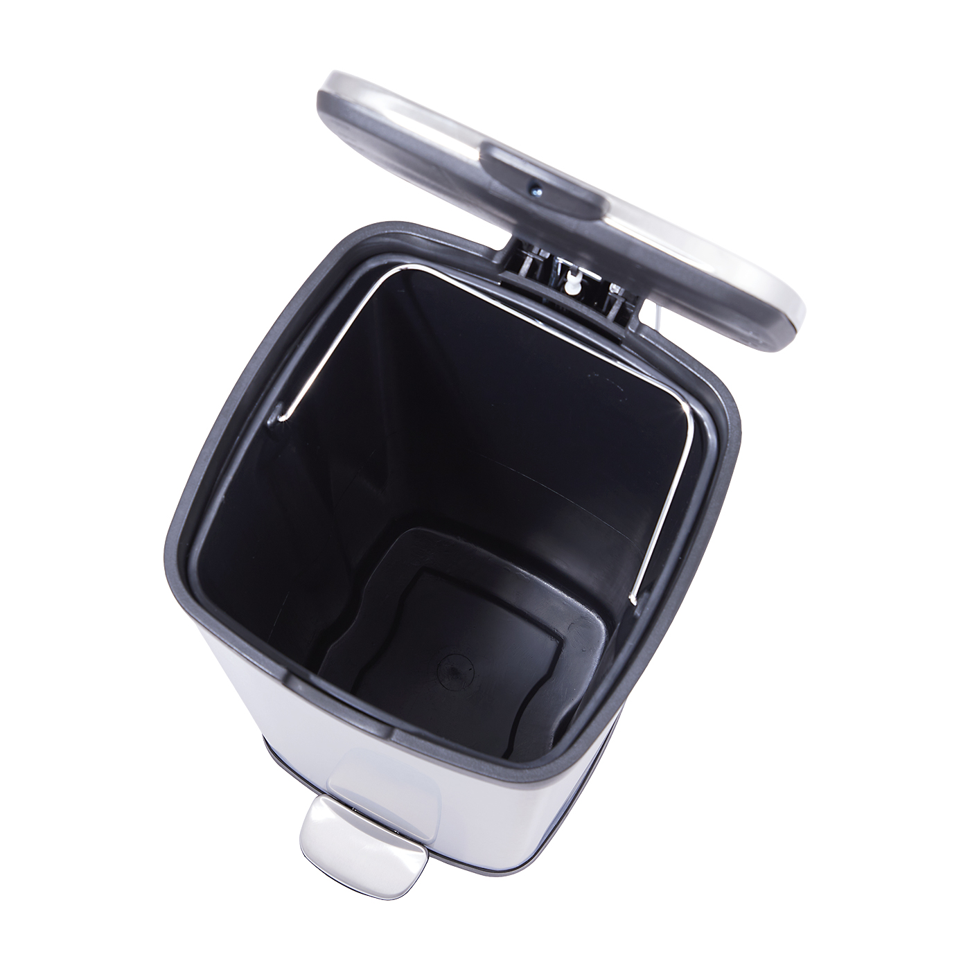 至極の逸品 ヨーロッパ式 高級 家庭用ゴミ箱 ステンレスしペダルを家具 住まい インテリア小物 輸入A3鋼板 手作り3DレリーフT35 ｜ ペダル式 中央開閉 ゴミ箱 ステンレス スリム