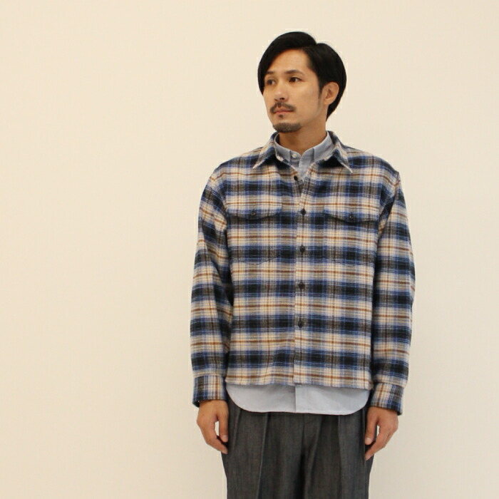 THE INDUSTRY WORKS オリジナルチェックヘビーフランネルシャツ 4