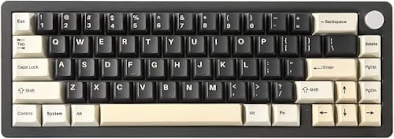 AL66 Knob CNC Aluminum Wireless Mechanical Keyboard 1