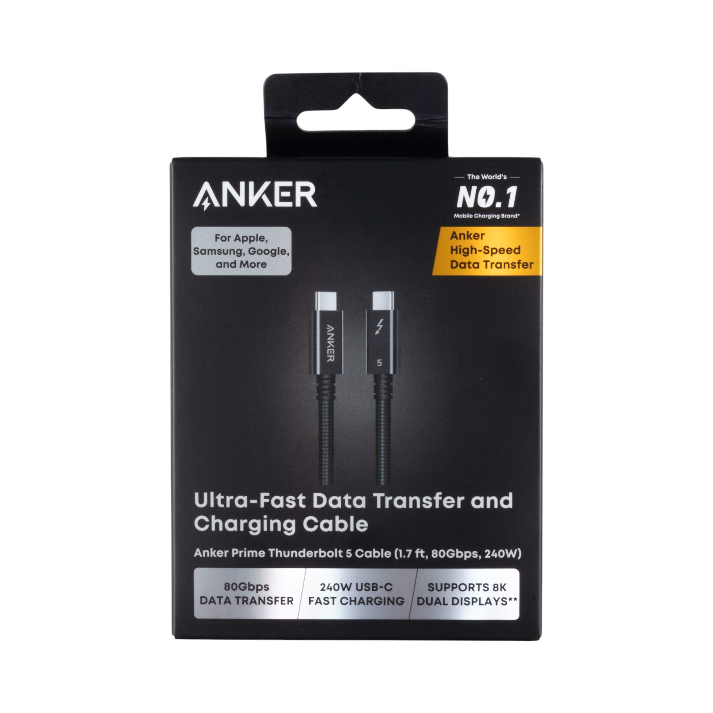 USB-C & USB-C ケーブル Thunderbolt 5 3