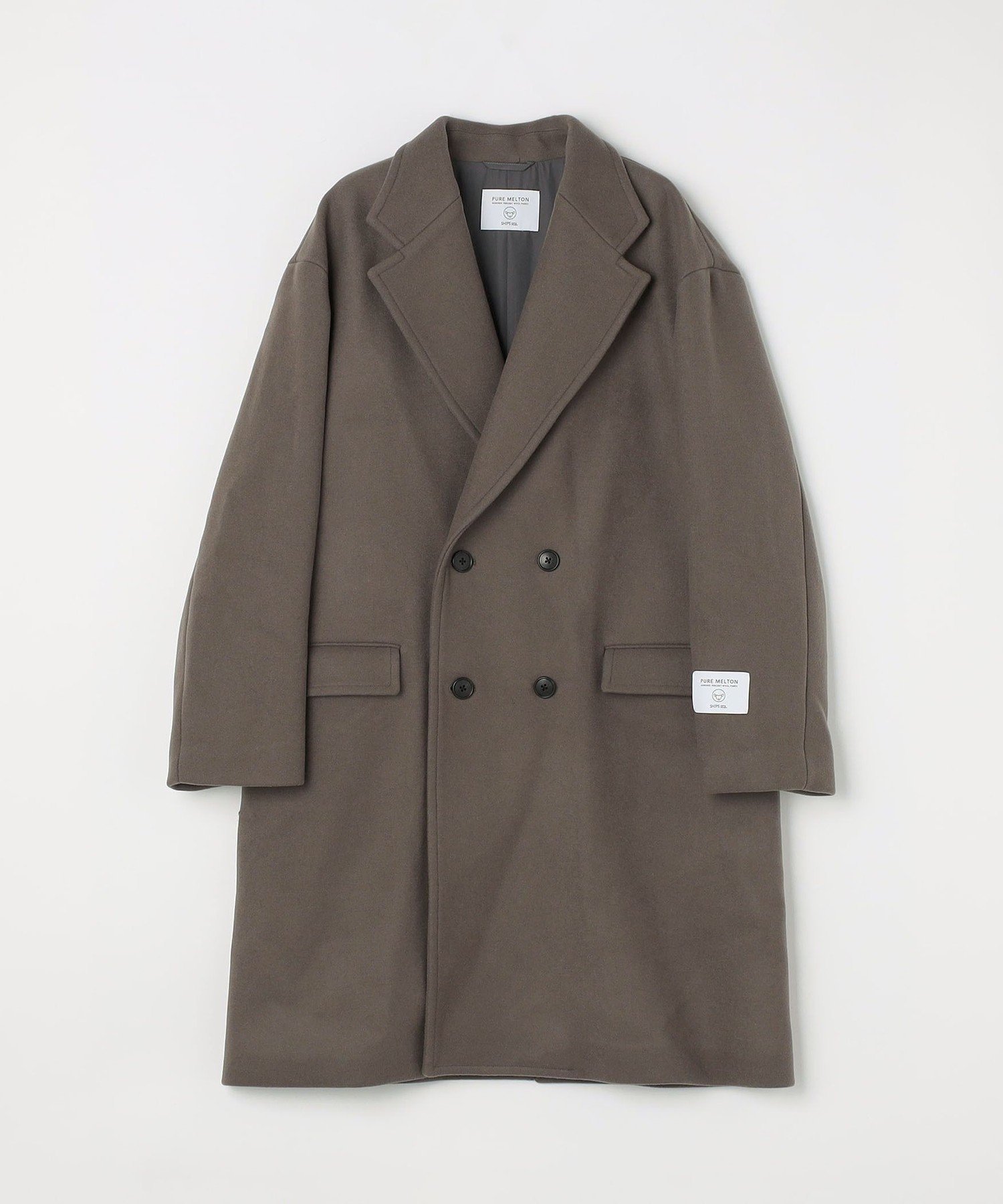 PURE WOOL MELTON ダブル チェスターコート 25AW 4