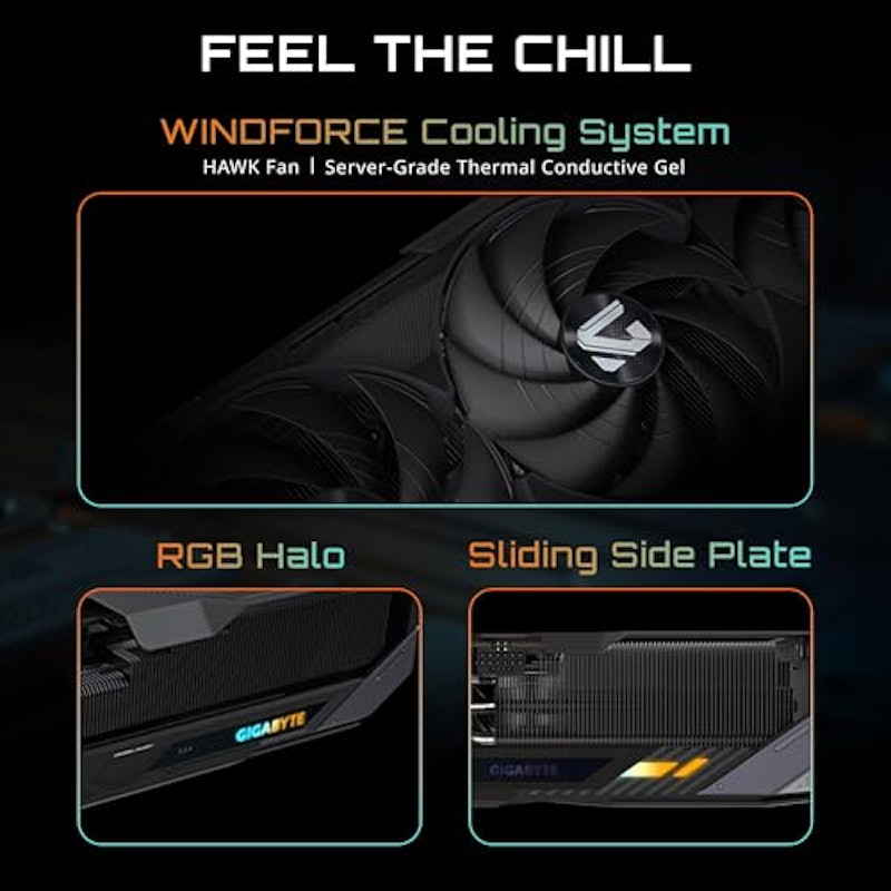 GIGABYTE GeForce RTX 5080 Gaming OC 16G 3