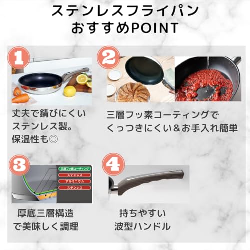 ステンレスフライパン 4
