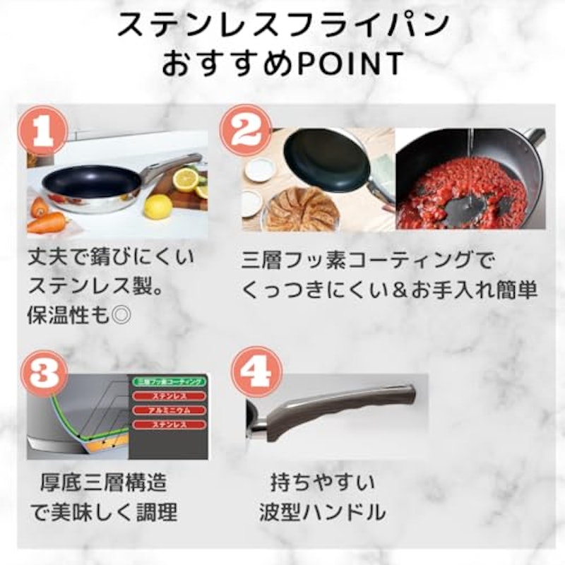 ステンレスフライパン 4
