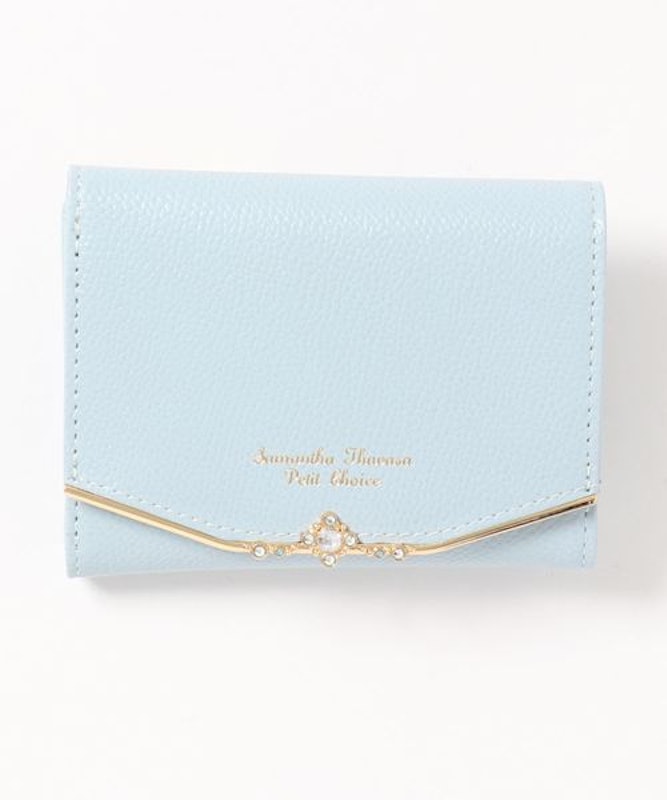 ジュエルバーL字型ジップ折財布