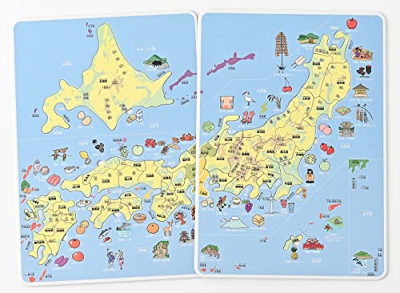 ジグソーとかるたでよくわかる デラックス日本地図パズル 3