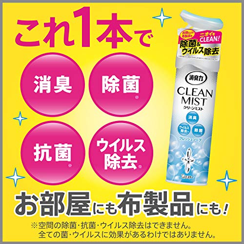 消臭力 クリーンミスト部屋用 フレッシュソープ 3