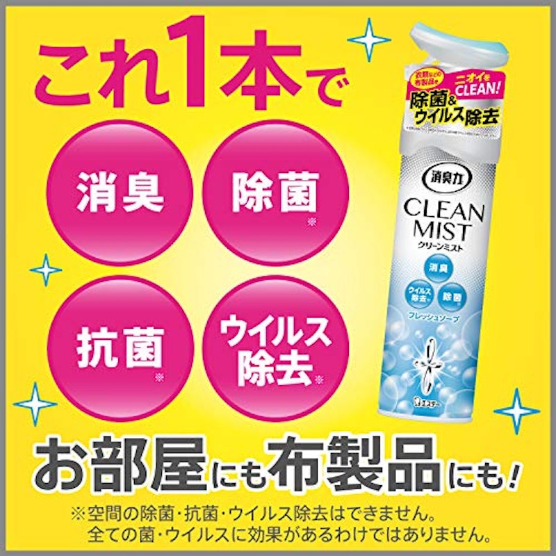消臭力 クリーンミスト部屋用 フレッシュソープ 3