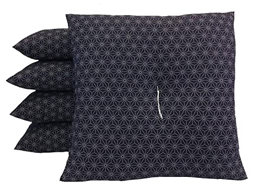 座布団 5枚セット 幾何学模様 ナチュラル色 クッションカバー 幾何学柄